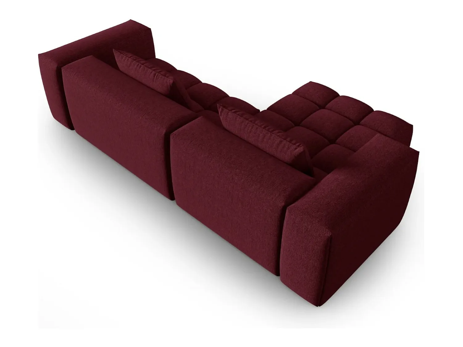 CXL by Christian Lacroix - Sofá modular de canto esquerdo "Lorella" 3 lugares em tecido estrutural - 260x145x70cm^ Sofá
