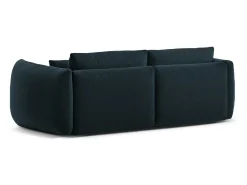 Best CXL by Christian Lacroix - Sofá modular "Maurie" 3 lugares em tecido chenille azul marinho - 224x107x90cm Azul esverdeado