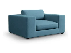 Sofá|CXL by Christian Lacroix - Sofá "Tendance" 1,5 lugares em tecido estrutural - 156x122x72cm Azul