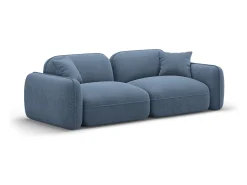 Sale CXL by Christian Lacroix - Sofá modular "Lucien" 3 lugares em veludo jeans - 230x90x70cm Azul