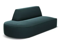 Sofá*CXL by Christian Lacroix - Sofá modular virado para a esquerda "Charles" 2 lugares em veludo - 181x93x69cm Azul