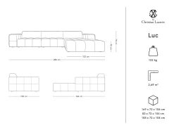 CXL by Christian Lacroix - Sofá de canto direito 
