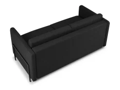 Sofá|CXL by Christian Lacroix - Sofá-cama "Yanis" 2 lugares em tecido estrutural cinza escuro - 182x102x80cm Cinza antracite