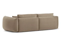 CXL by Christian Lacroix - Sofá modular "Maurie" 4 lugares em tecido chenille areia - 264x107x90cm^ Sofá