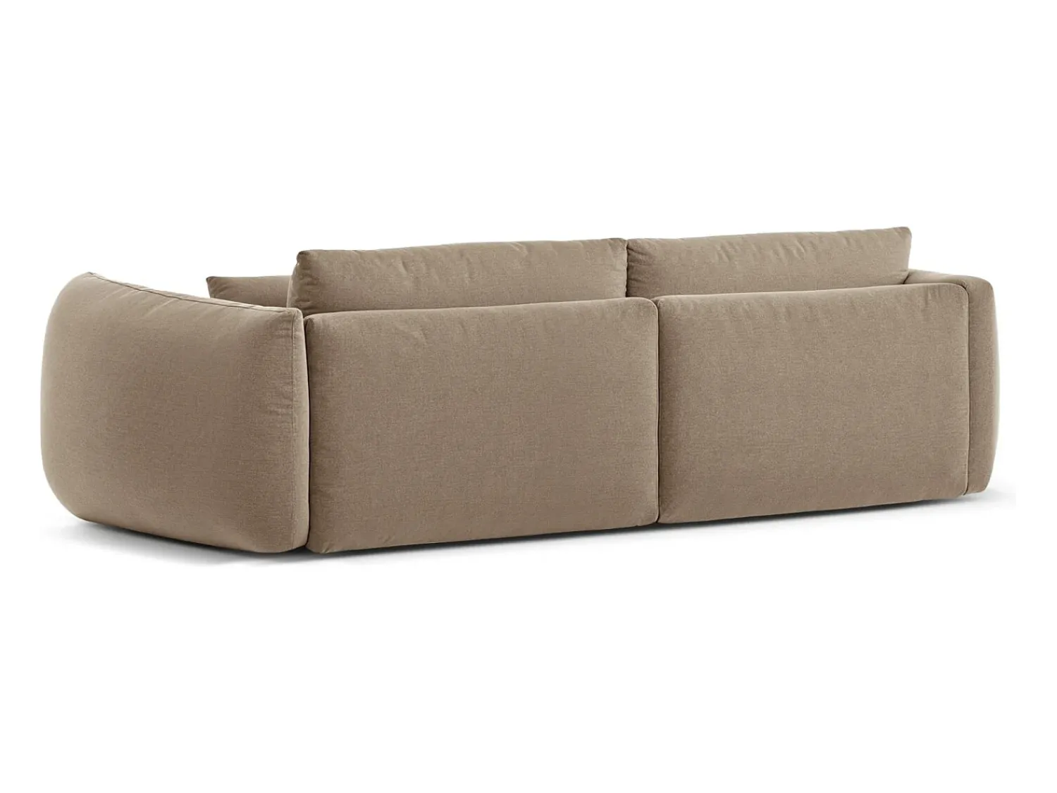 CXL by Christian Lacroix - Sofá modular "Maurie" 4 lugares em tecido chenille areia - 264x107x90cm^ Sofá