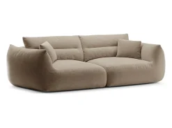 CXL by Christian Lacroix - Sofá modular "Maurie" 4 lugares em tecido chenille areia - 264x107x90cm^ Sofá