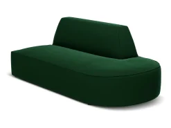 Sale CXL by Christian Lacroix - Sofá modular direito "Charles" 2 lugares em veludo - 181x93x69cm Verde