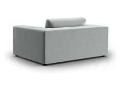 Sofá*CXL by Christian Lacroix - Sofá "Tendance" 1,5 lugares em veludo cinza claro - 156x122x72cm Cinzento claro