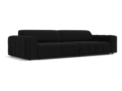 Sofá*CXL by Christian Lacroix - Sofá "Luc" 4 lugares em veludo - 244x102x70cm Preto
