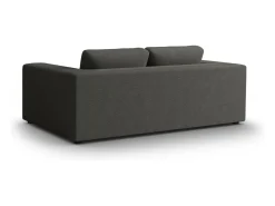 CXL by Christian Lacroix - Sofá "Tendance" 3 lugares em veludo cotelê cinza escuro - 220x122x72cm^ Sofá