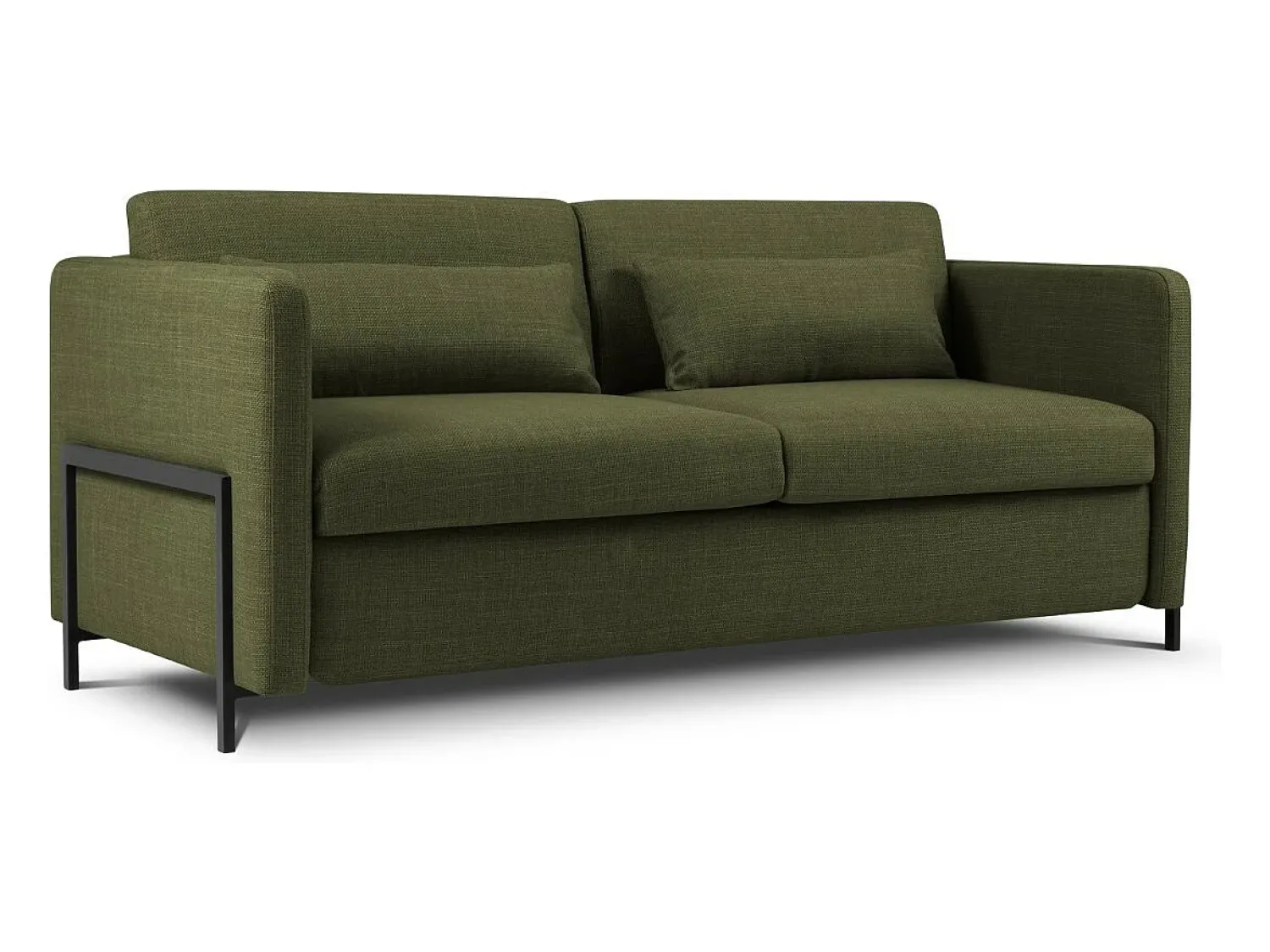 Best CXL by Christian Lacroix - Sofá-cama "Yanis" 2 lugares em tecido estrutural - 182x102x80cm Verde