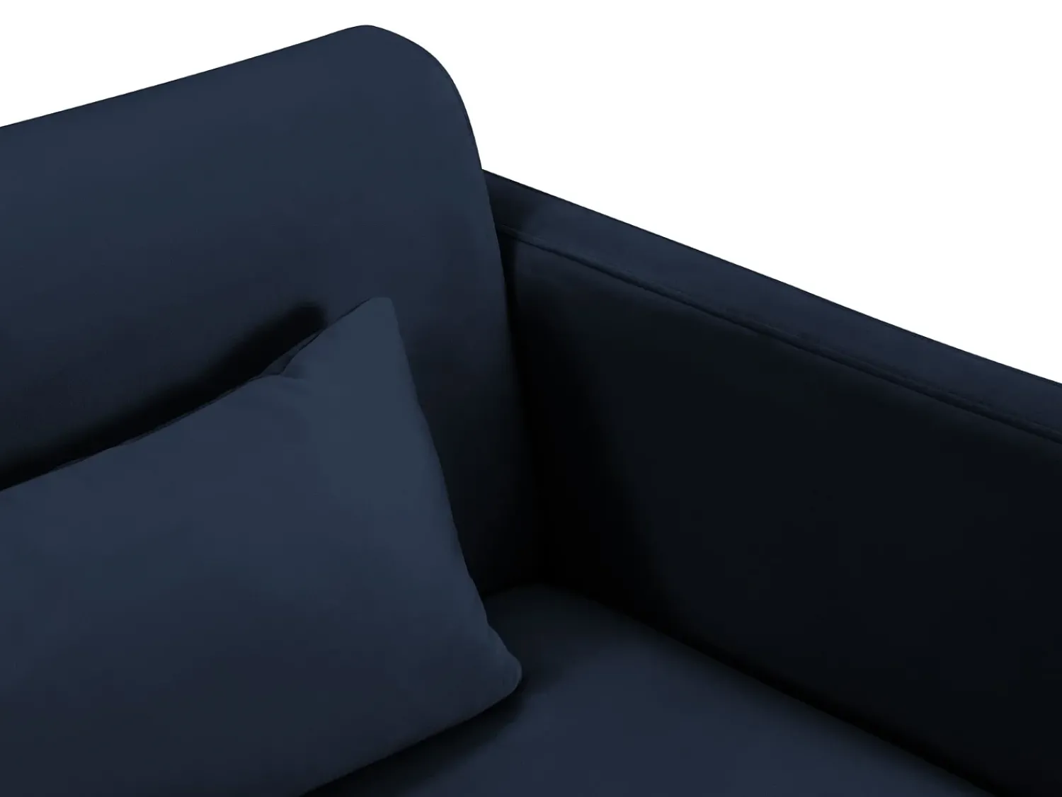 Best CXL by Christian Lacroix - Sofá-cama "Yanis" 3 lugares em veludo azul real - 202x102x80cm Azul escuro