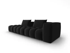 Sofá*CXL by Christian Lacroix - Sofá modular virado para a esquerda "Lorella" 3 lugares em veludo - 265x85x70cm Preto
