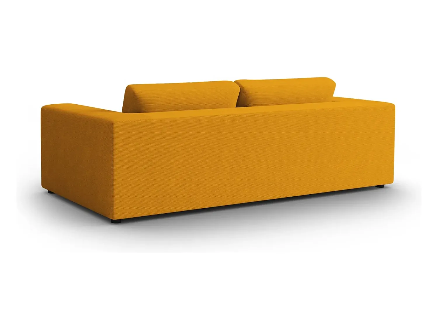 Sofá*CXL by Christian Lacroix - Sofá "Tendance" 4 lugares em veludo cotelê - 262x122x72cm Amarelo