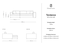Hot CXL by Christian Lacroix - Sofá de canto esquerdo