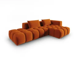 CXL by Christian Lacroix - Sofá modular de canto direito "Lorella" 4 lugares em veludo - 265x145x70cm^ Sofá