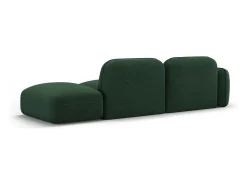 Sofá*CXL by Christian Lacroix - Sofá modular direito "Lucien" 3 lugares em veludo - 295x90x70cm Verde