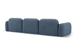 Sofá|CXL by Christian Lacroix - Sofá modular de canto esquerdo "Lucien" 4 lugares em veludo jeans - 320x165x70cm Azul