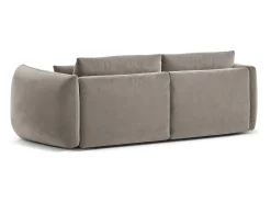 CXL by Christian Lacroix - Sofá modular "Maurie" 3 lugares em veludo concreto - 224x107x90cm Cinzento