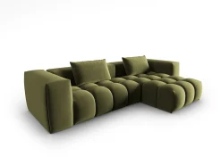 CXL by Christian Lacroix - Sofá modular de canto direito "Lorella" 3 lugares em veludo - 260x145x70cm^ Sofá