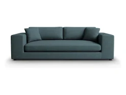 Sale CXL by Christian Lacroix - Sofá "Tendance" 4 lugares em veludo cotelê - 262x122x72cm Azul