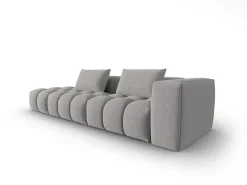 CXL by Christian Lacroix - Sofá modular virado para a esquerda "Lorella" 3 lugares em tecido estrutural escuro - 265x85x70cm^ Sofá
