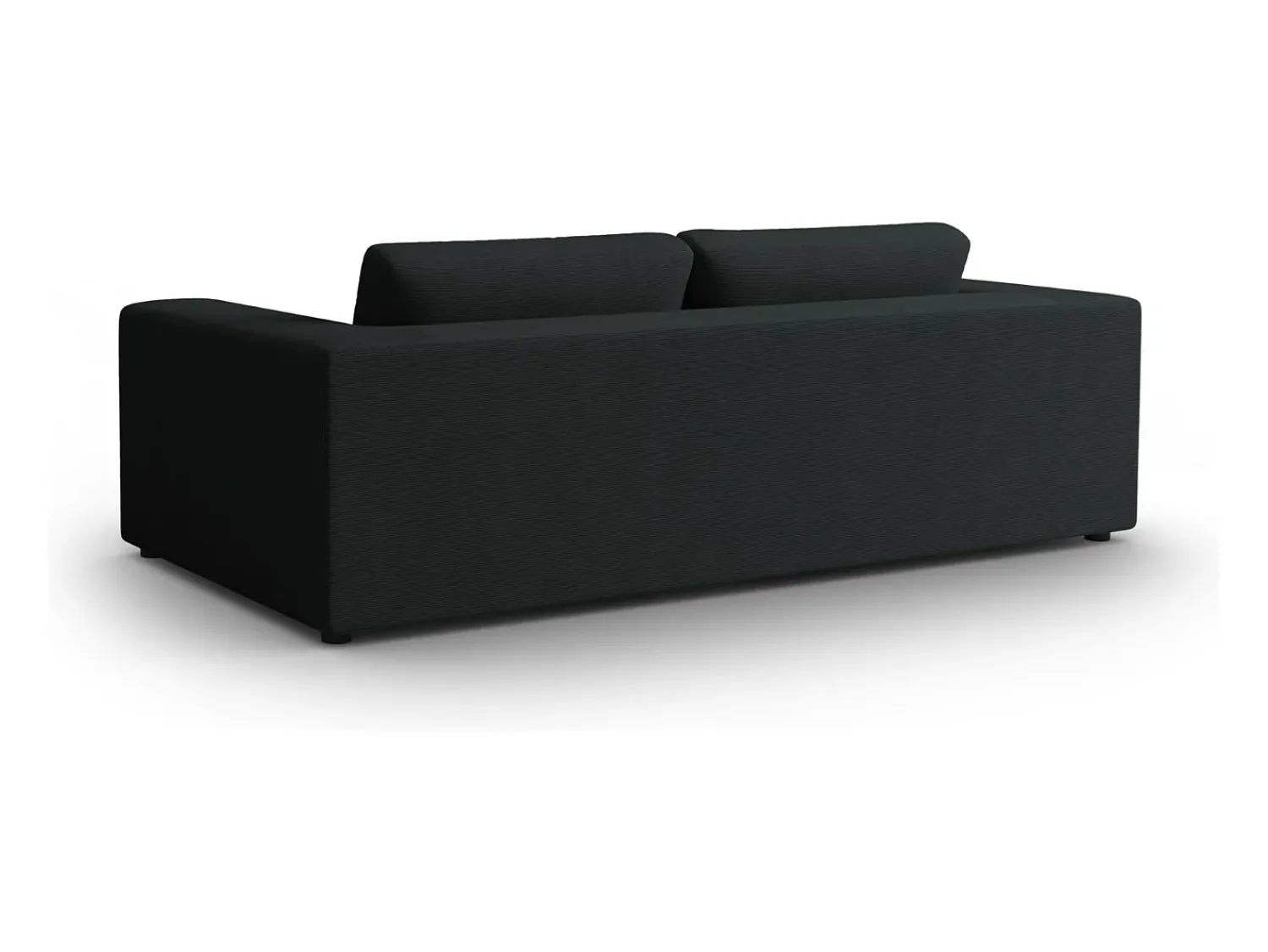 Outlet CXL by Christian Lacroix - Sofá "Tendance" 4 lugares em veludo cotelê - 262x122x72cm Preto