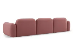 Sofá*CXL by Christian Lacroix - Sofá modular "Lucien" 4 lugares em veludo salmão - 320x90x70cm Rosa claro