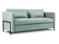 CXL by Christian Lacroix - Sofá-cama "Yanis" 2 lugares em tecido estrutural hortelã - 182x102x80cm^ Sofá