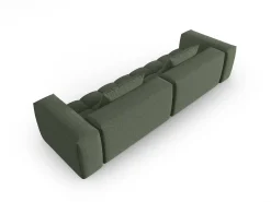 CXL by Christian Lacroix - Sofá modular "Lorella" 5 lugares em tecido estrutural verde oliva escuro - 290x85x70cm^ Sofá