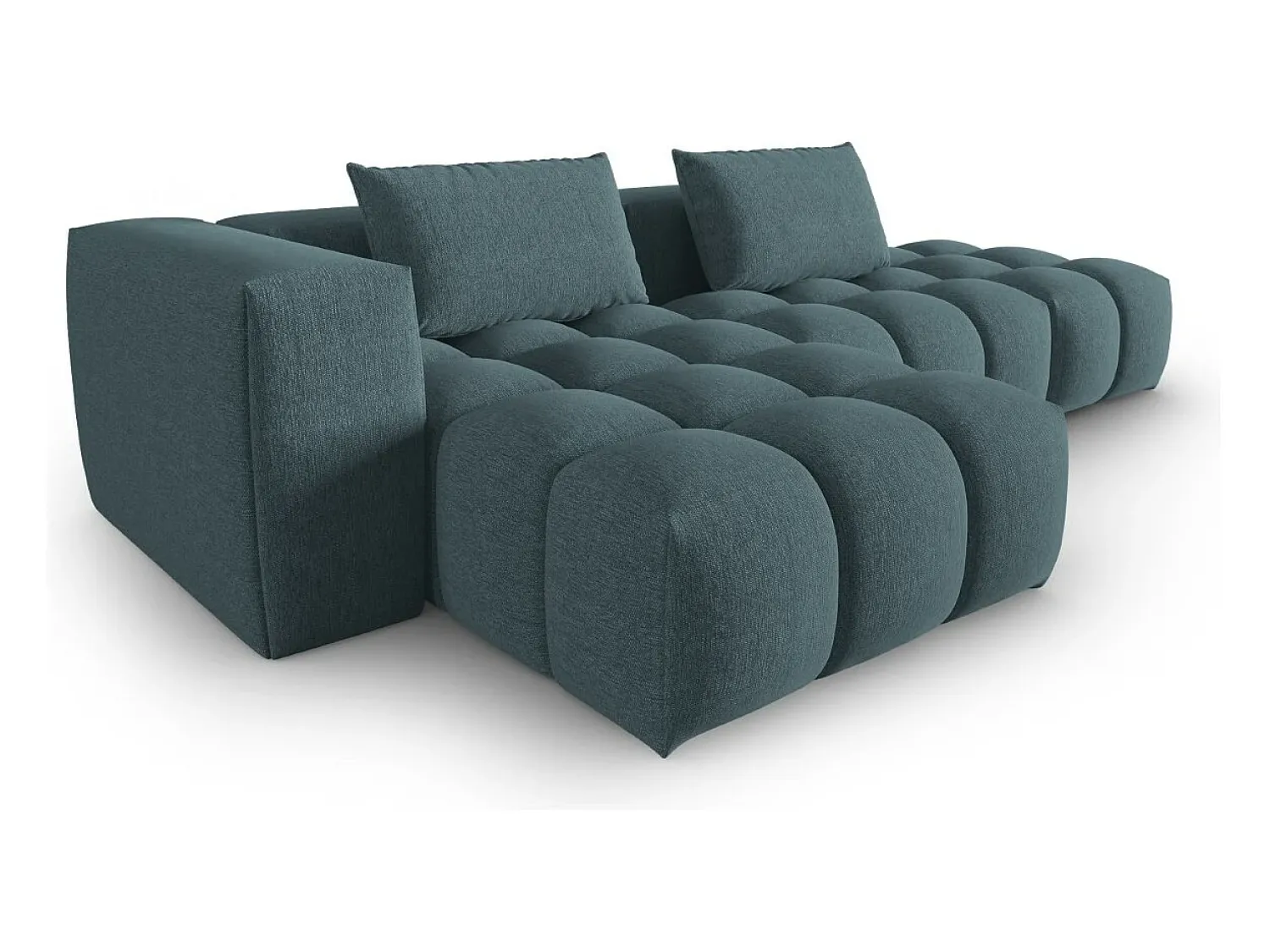 CXL by Christian Lacroix - Sofá modular de canto esquerdo "Lorella" 4 lugares em tecido estrutural - 265x145x70cm^ Sofá