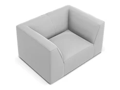 Poltrona*CXL by Christian Lacroix - Poltrona "Charles" em veludo cinza claro - 120x92x69cm Cinzento claro