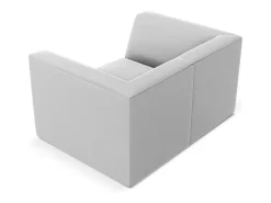 Poltrona*CXL by Christian Lacroix - Poltrona "Charles" em veludo cinza claro - 120x92x69cm Cinzento claro