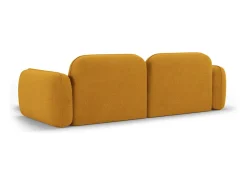 Sofá*CXL by Christian Lacroix - Sofá modular de canto direito "Lucien" 3 lugares em veludo mostarda - 230x165x70cm Amarelo mostarda