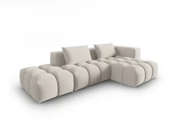 CXL by Christian Lacroix - Sofá modular de canto direito "Lorella" 4 lugares em tecido estrutural - 265x145x70cm^ Sofá
