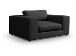 Sofá|CXL by Christian Lacroix - Sofá "Tendance" 1,5 lugares em tecido estrutural - 156x122x72cm Preto