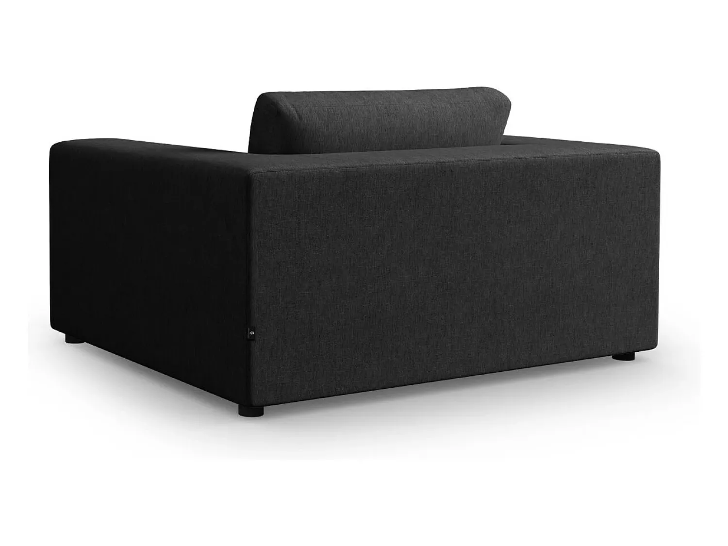 Sofá|CXL by Christian Lacroix - Sofá "Tendance" 1,5 lugares em tecido estrutural - 156x122x72cm Preto