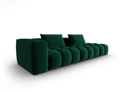 CXL by Christian Lacroix - Sofá modular direito "Lorella" 3 lugares em veludo verde garrafa - 265x85x70cm^ Sofá