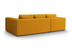 Sofá*CXL by Christian Lacroix - Sofá de canto esquerdo "Tendance" 5 lugares em veludo cotelê - 282x174x72cm Amarelo
