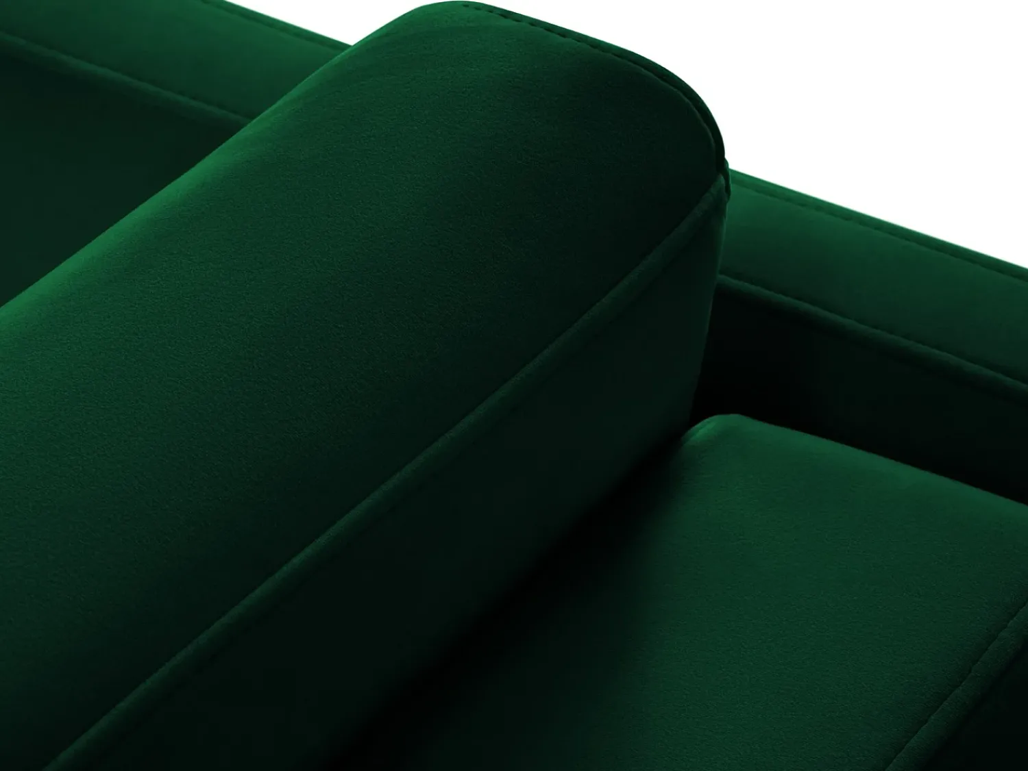 Sofá*CXL by Christian Lacroix - Sofá-cama "Yanis" 2 lugares em veludo verde garrafa - 182x102x80cm Verde pinho