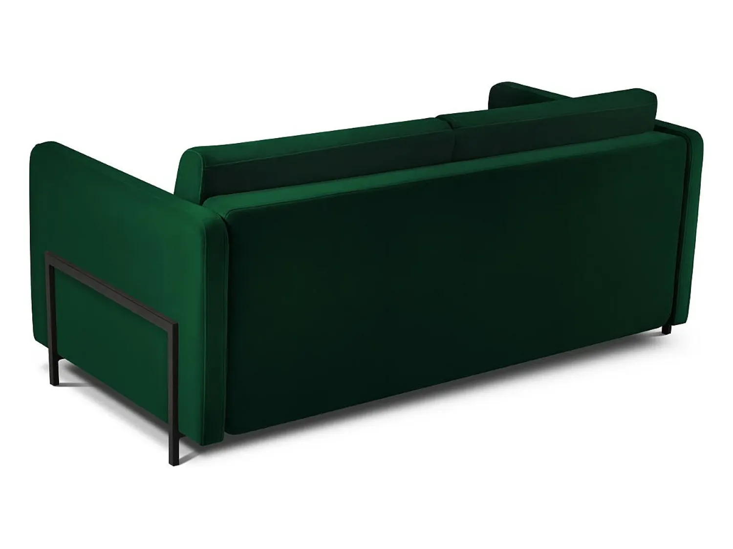 Sofá*CXL by Christian Lacroix - Sofá-cama "Yanis" 2 lugares em veludo verde garrafa - 182x102x80cm Verde pinho