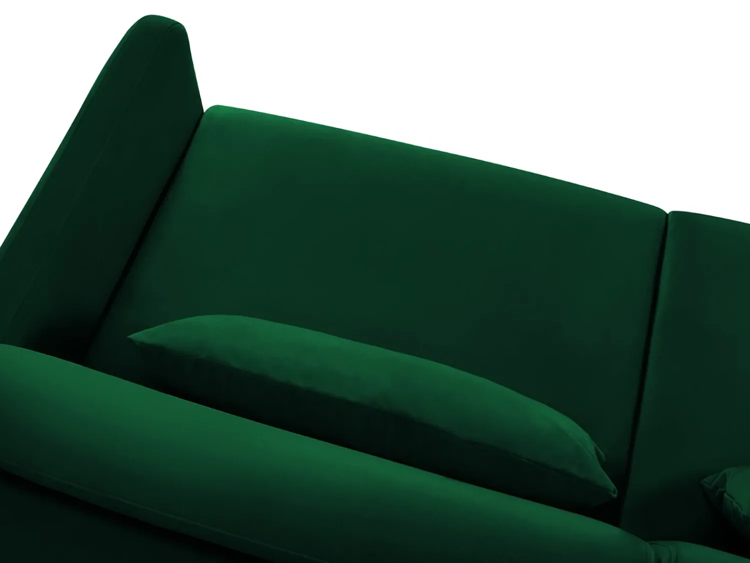 Sofá*CXL by Christian Lacroix - Sofá-cama "Yanis" 2 lugares em veludo verde garrafa - 182x102x80cm Verde pinho