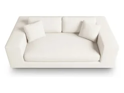 Sofá*CXL by Christian Lacroix - Sofá "Tendance" 3 lugares em tecido estrutural - 220x122x72cm Branco