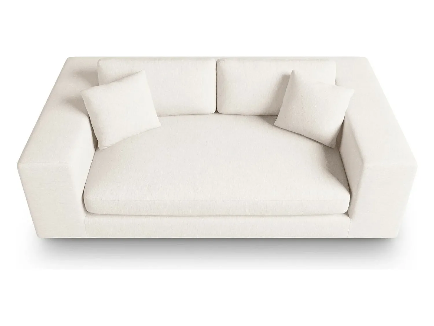 Sofá*CXL by Christian Lacroix - Sofá "Tendance" 3 lugares em tecido estrutural - 220x122x72cm Branco