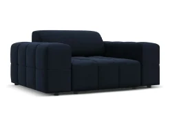 Best CXL by Christian Lacroix - Poltrona "Luc" em veludo - 124x102x70cm Azul escuro