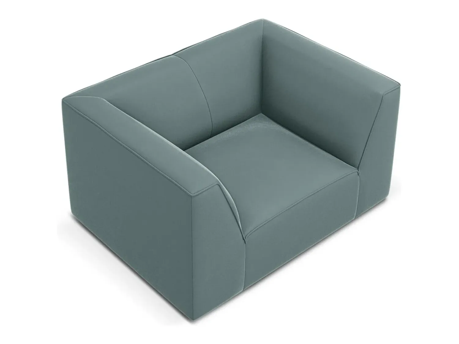 CXL by Christian Lacroix - Poltrona "Charles" em veludo hortelã - 120x92x69cm^ Poltrona
