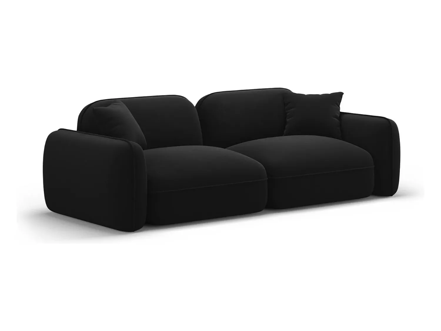 CXL by Christian Lacroix - Sofá modular "Lucien" 3 lugares em veludo - 230x90x70cm^ Sofá