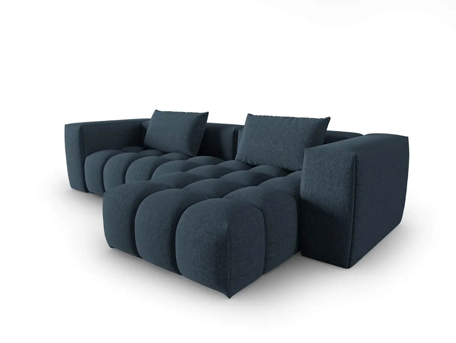 CXL by Christian Lacroix - Sofá modular de canto direito "Lorella" 3 lugares em tecido estrutural - 260x145x70cm^ Sofá