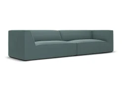 Sofá*CXL by Christian Lacroix - Sofá "Charles" 4 lugares em veludo hortelã - 302x93x69cm Azul turquesa
