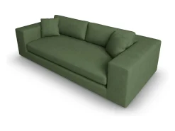 Sofá|CXL by Christian Lacroix - Sofá "Tendance" 4 lugares em veludo cotelê - 262x122x72cm Verde